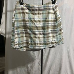 Pastel Plaid Mini Skirt